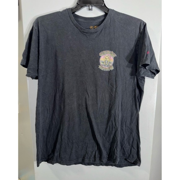 RVCA X Christian Fletcher artist network rare skull long hair surfing men's XL - Picture 1 of 6